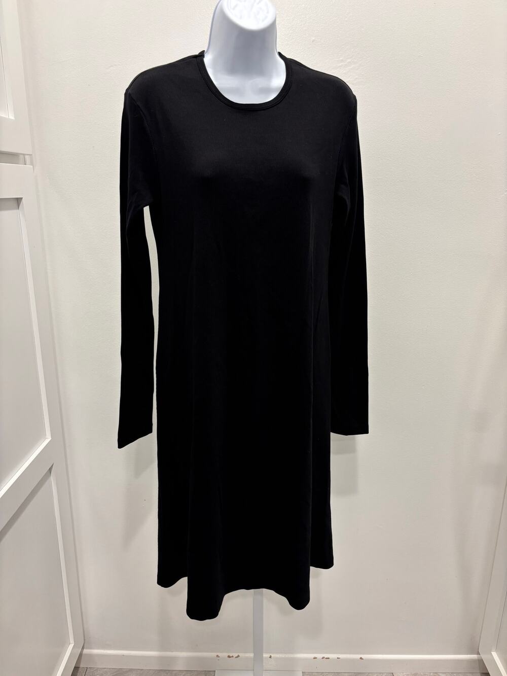 NWT Prairie Underground Abundance Dress Black Organic Cotton Size L NEW